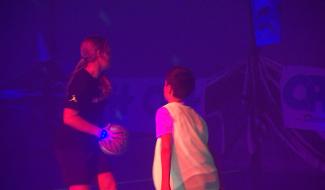 Binche : un tournoi de basket dans le noir