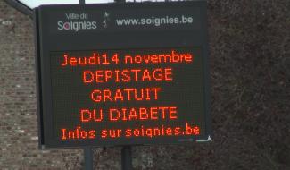 Soignies : un test pour le diabète