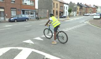 La Louvière : des élèves passent leur brevet du cycliste