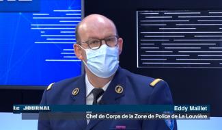 Invité du journal : Eddy Maillet, chef de corps de la zone de police de La Louvière