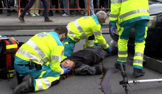La Louvière : reconstitution d'un accident de la route 