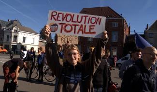 Ecaussinnes : manifestation de soutien à l’action Code Rouge 