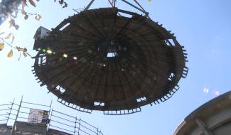 La Louvière : un château d'eau perd la tête