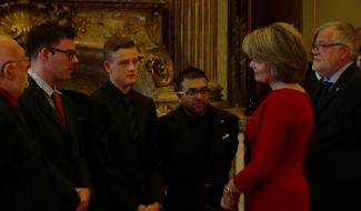 Marc Ledoux reçu au Palais Royal