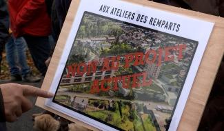 Binche : mobilisation contre les Ateliers des Remparts