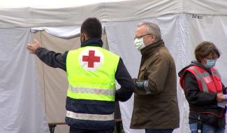 Ronquières : la Croix-Rouge en première ligne