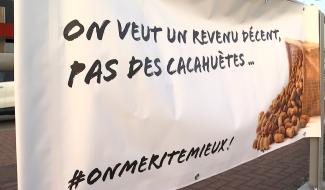 Les syndicats se montre et se font entendre à La Louvière