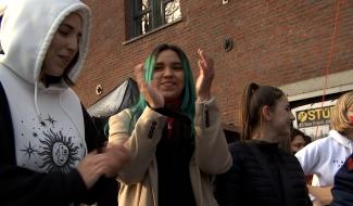 La Louvière : une mobilisation jeune et solidaire