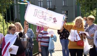 Vie Féminine La Louvière marchait vers  Bois-du-Luc pour marquer le centenaire