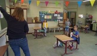 La rentrée s'est faite pour quelques-uns à l'école communale d'Estinnes