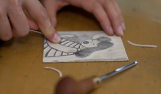 La Louvière : du temps pour graver en atelier
