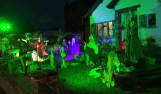 Morlanwelz : une maison s'illumine pour fêter Halloween