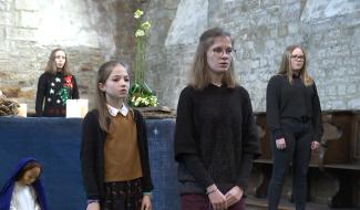 Horrues : le Choeur d'Enfants du Hainaut enregistre son Noël