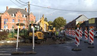 Soignies : une piste cyclo-piétonne chaussée d’Enghien