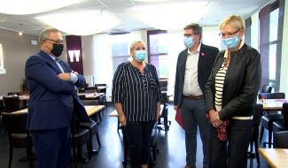 La Louvière : la ministre découvre les projets locaux de réinsertion 