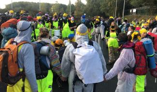 Feluy : l’action de blocage de Total a débuté