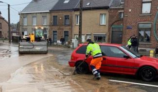 La Louvière : coulées de boue et caves inondées