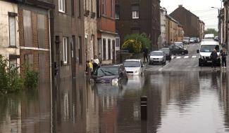 La Louvière, les pieds dans l'eau ce vendredi matin 