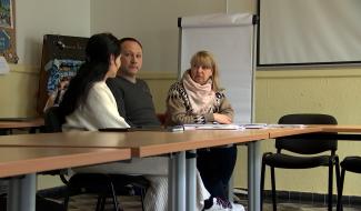 Yullia et Andrii se retrouvent