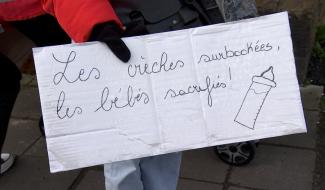 Houdeng : les crèches louviéroises en grève