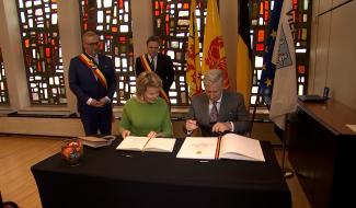 Un moment plus convivial avec le couple royal