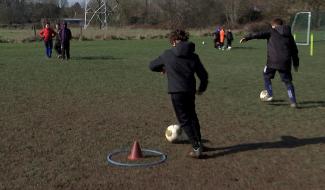 Trivières : 70 participants au stage de foot de Carnaval