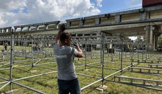Ronquières Festival : le montage des scènes a débuté