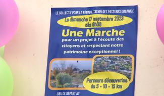 Binche : marche pour le collectif de réhabilitation des Pastures
