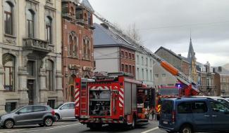 Soignies : incendie du Modern en cours