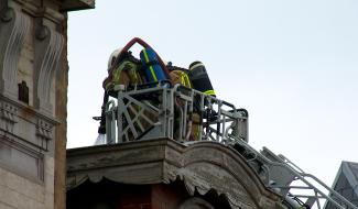 Soignies : incendie du "Modern"