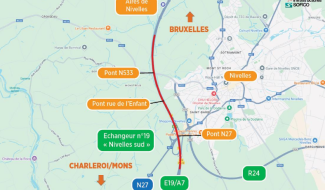 E19/A7 : la commune de Seneffe demande des mesures pour réduire l’impact des travaux