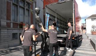 La Louvière: déménagement délicat pour les oeuvres du musée Ianchelevici