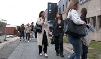 Helha : les étudiants louviérois arrivent sur leur nouveau campus