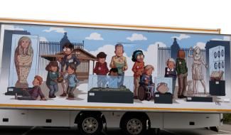 Muséobus : une belle vitrine itinérante pour le Domaine & Musée royal de Mariemont