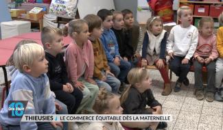 Thieusies : le commerce équitable dès la maternelle