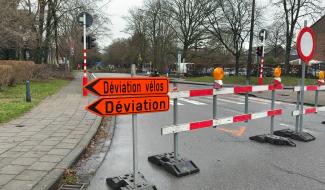 La Louvière: début du chantier de l'Avenue de la Wallonie