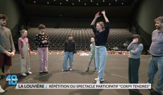 La Louvière : Répétition du spectacle participatif "Corps Tendres"