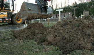 Seneffe : une campagne d'exhumation au cimetière