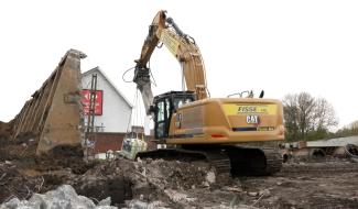 Pont Capitte : démolition des rampes et déviation du Thiriau