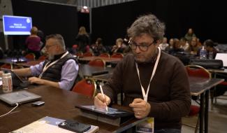 Procès Falzone: sous les traits d'un illustrateur de presse
