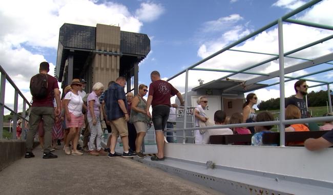 L'ascenseur de Strépy-Thieu est à nouveau franchissable pour les visiteurs 