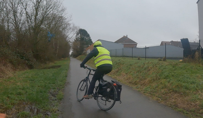 RAVeL Soignies – Le Roeulx : François Desquesnes encourage une liaison cyclo-piétonne en site propre