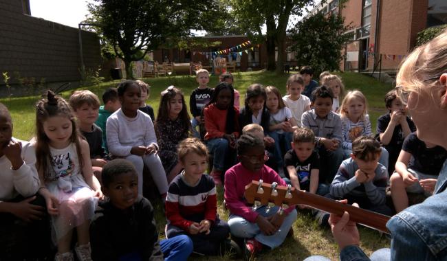 La Louvière: notre "jardin dans la ville" à l'école paroissiale