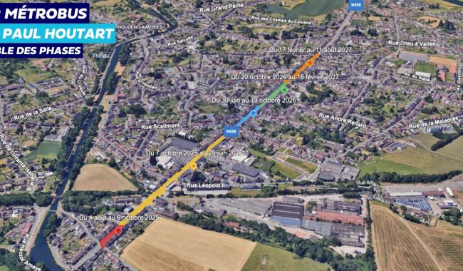 La Louvière : des travaux d'envergure débuteront le 4 août sur la chaussée Paul Houtart