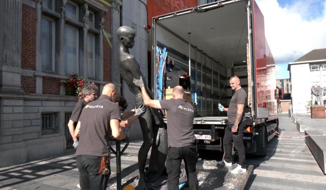 La Louvière: déménagement délicat pour les oeuvres du musée Ianchelevici
