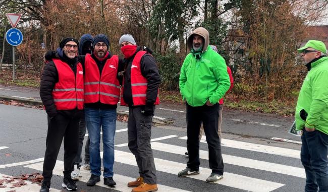 Soignies : blocage de certains magasins et barrages filtrants aux ronds-points
