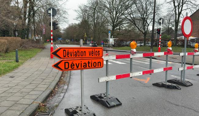 La Louvière: début du chantier de l'Avenue de la Wallonie