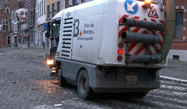 Carnaval de Binche : nettoyage après les festivités