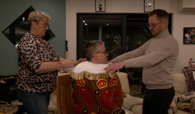 Laetare : Habillage et ramassage des Gilles "Boute-en-Train"