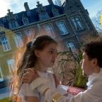 Le Point C : théâtre au château, les répétitions d'un spectacle ambulatoire.